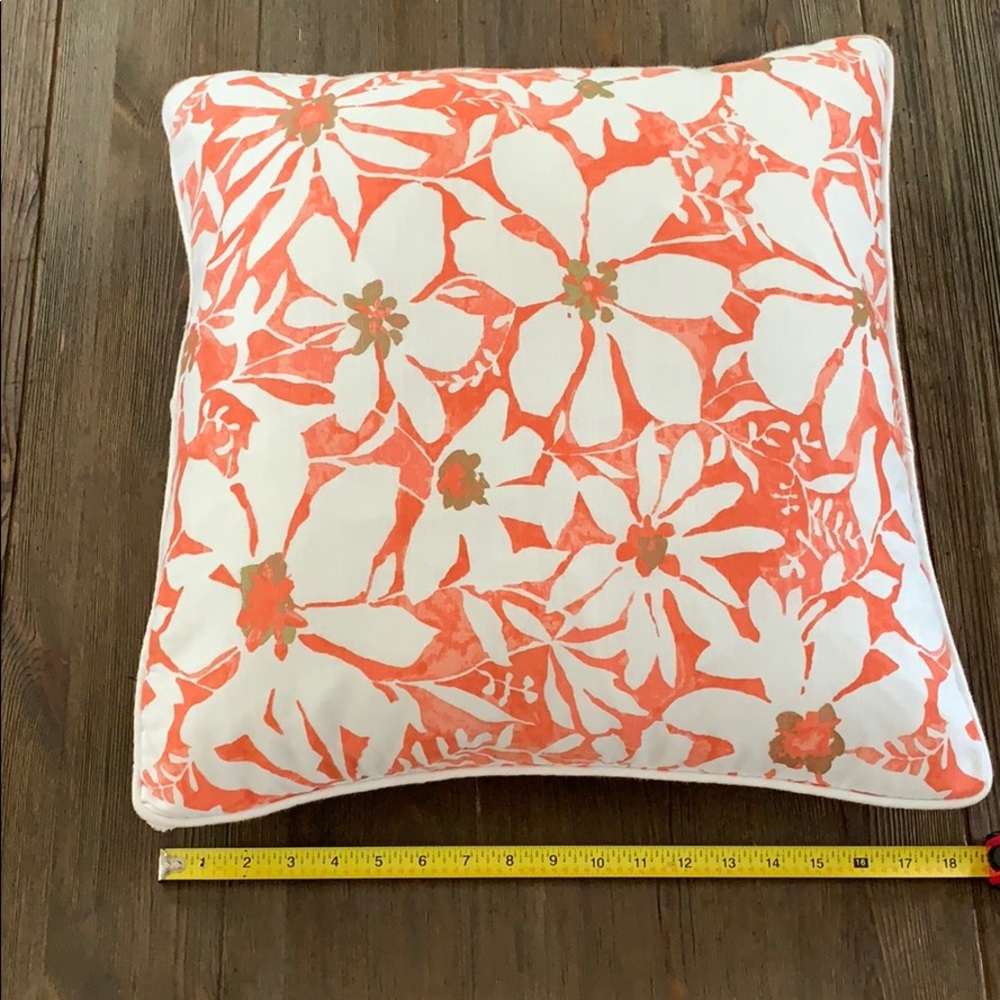 Cute floral pillow.  Decorative